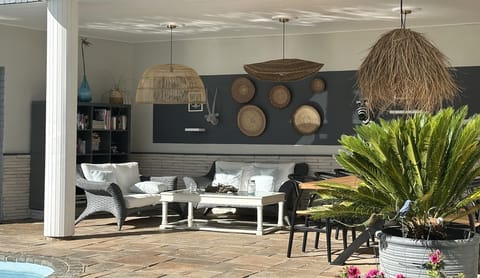 The pool lounge